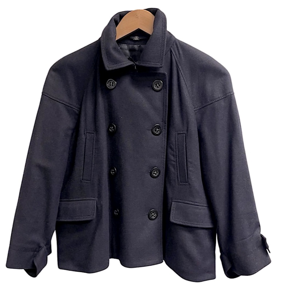 Hugo Boss Peacoat Wool Jacket Sz 14 in Navy